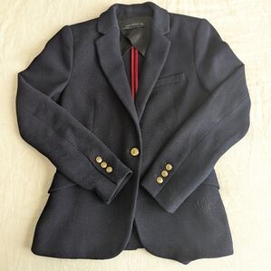 Zara Dark Blue Blazer with Gold Accents